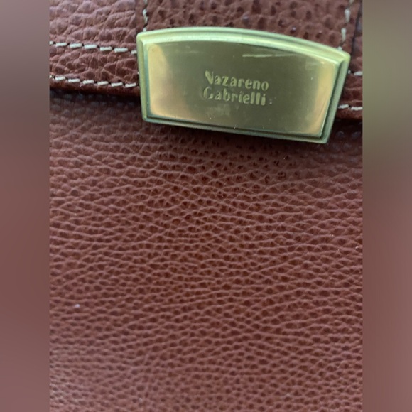 Vintage Nazarene Gabrielli Leather Copper Red Brown Portfolio Large Case Unisex - Picture 2 of 12